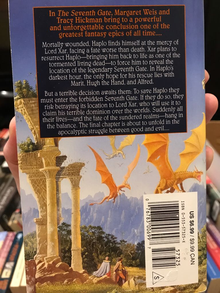 The Seventh Gate - Margaret Weis (Bantam Books - Hardcover) book collectible - Main Image 2
