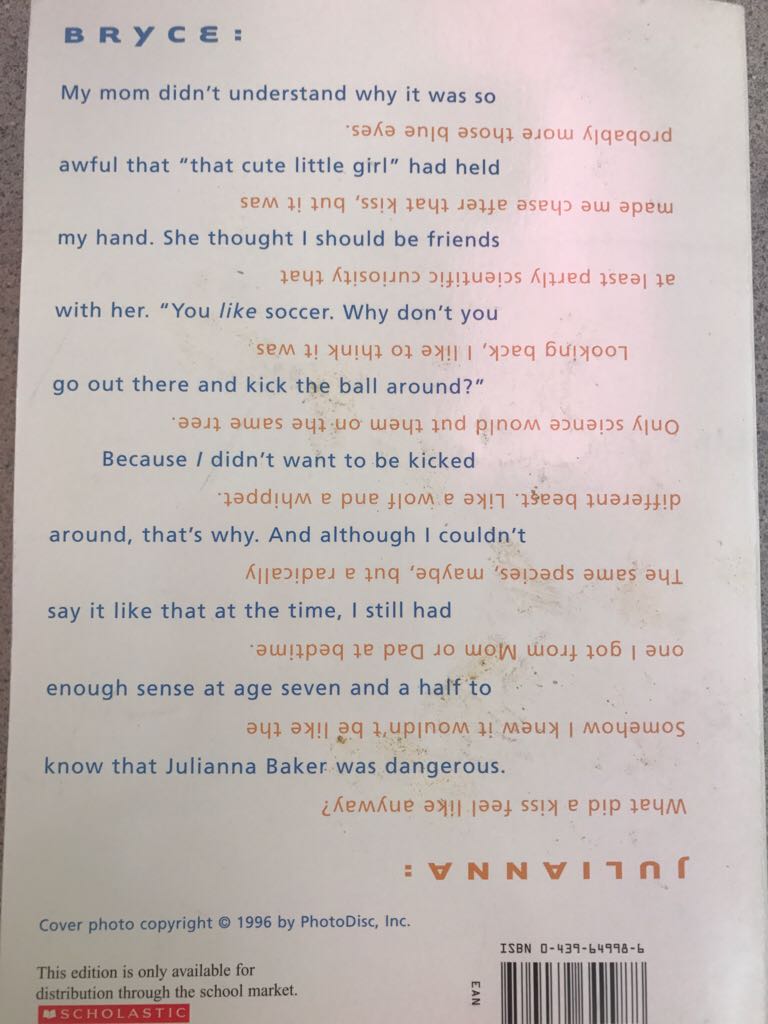 Flipped - Wendelin Van Draanen (- Trade Paperback) book collectible [Barcode 9780439649988] - Main Image 2