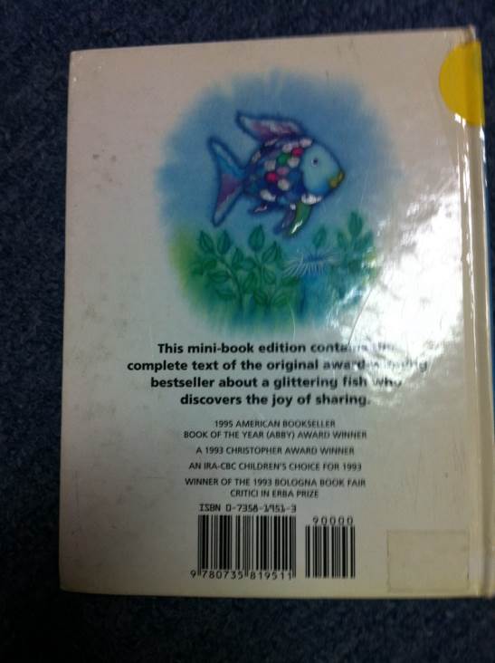 Rainbow Fish, The - Marcus Pfister book collectible [Barcode 9780735819511] - Main Image 2