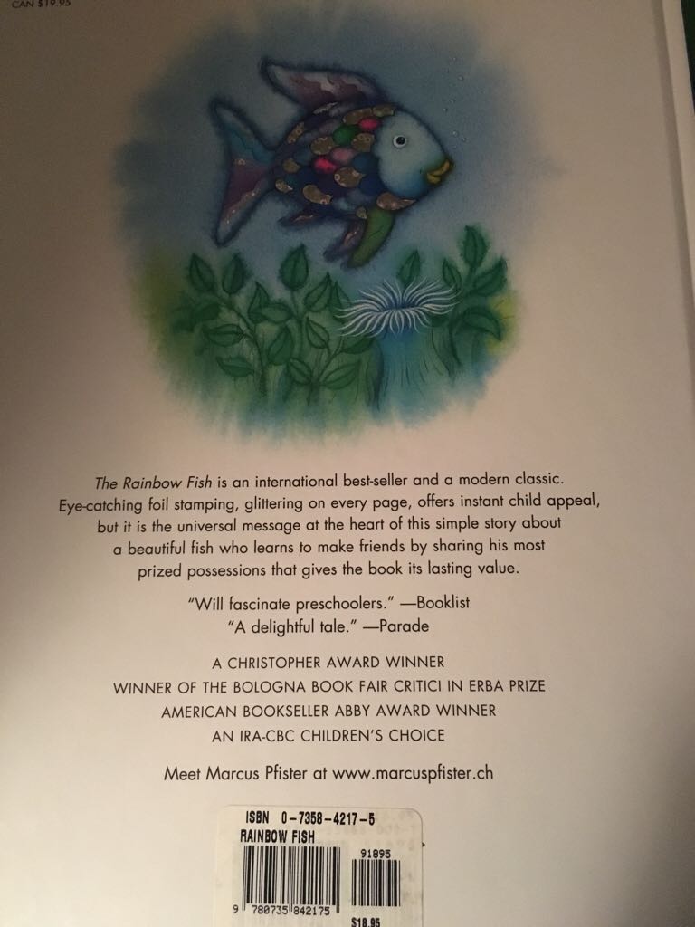 The Rainbow Fish  book collectible [Barcode 9780735842175] - Main Image 2