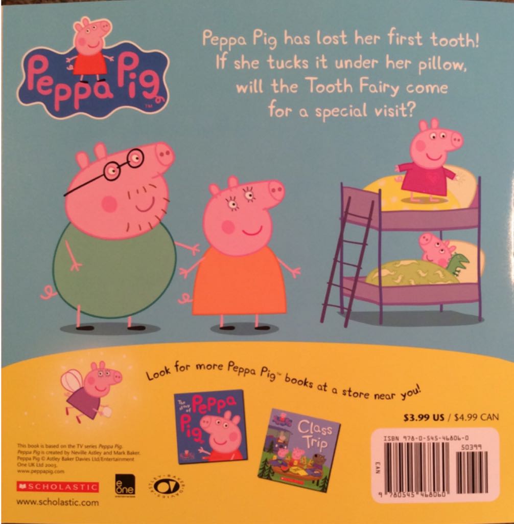 Peppa Pig: The Tooth Fairy - Mark Baker (First Scholastic Printing - Paperback) book collectible [Barcode 9780545468060] - Main Image 2