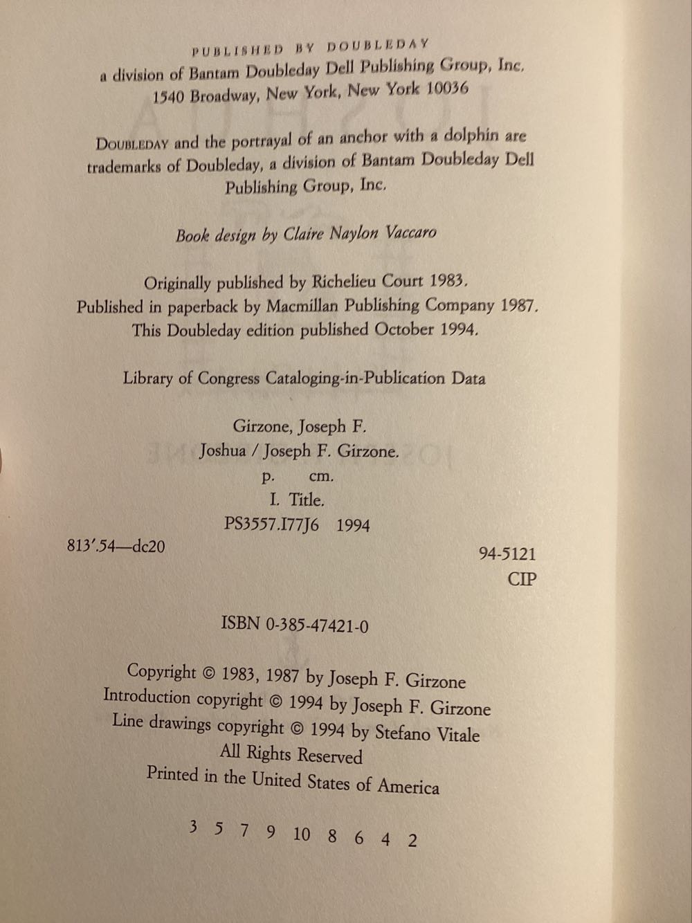 Joshua - Joseph F. Girzone (Guideposts - Hardcover) book collectible [Barcode 9780385474214] - Main Image 2