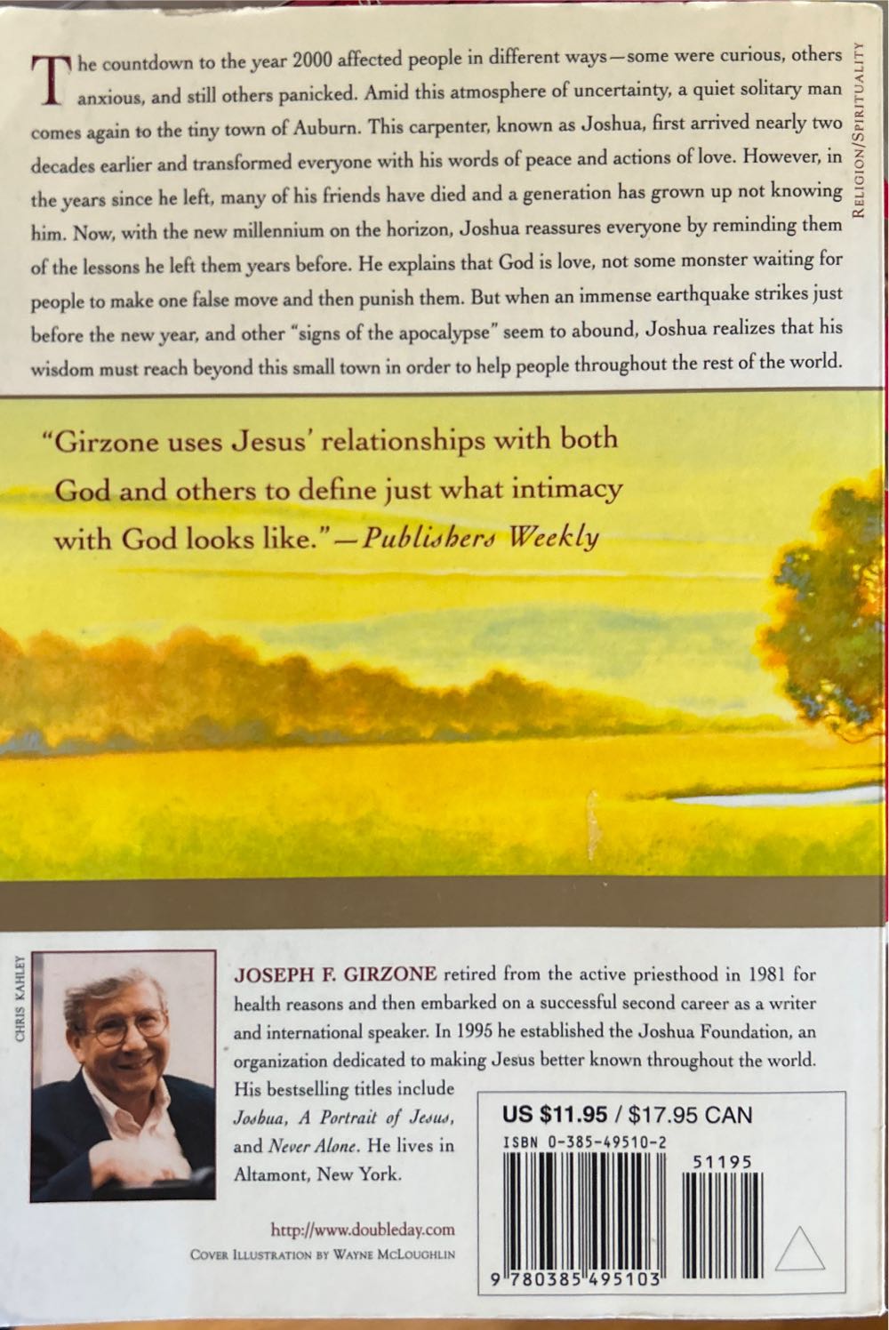 Joshua The Homecoming - Joseph F. Girzone (Image Books Doubleday - Paperback) book collectible [Barcode 9780385495103] - Main Image 2