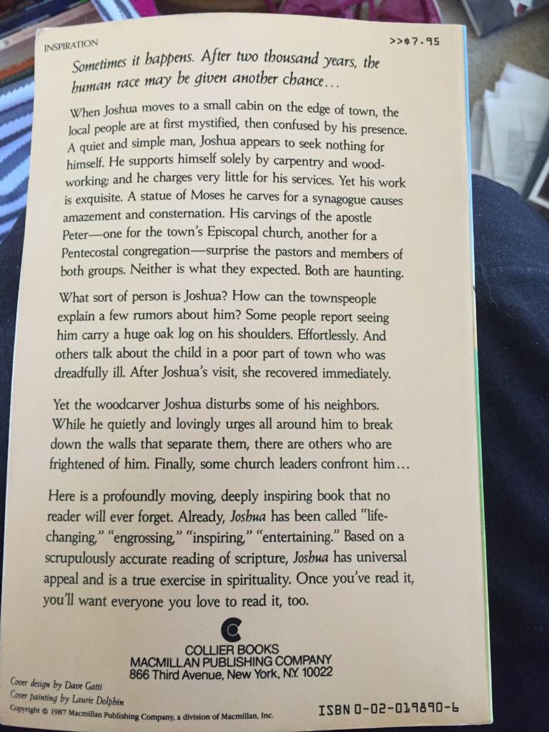 Joshua - Joseph F. Girzone (Collier Macmillan - Paperback) book collectible - Main Image 2