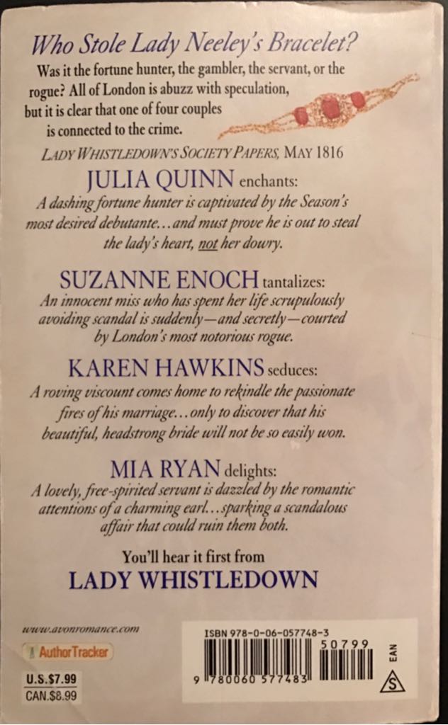 Bridgerton: Lady Whistledown Strikes Back - Karen Hawkins (Avon - Paperback) book collectible [Barcode 9780060577483] - Main Image 2