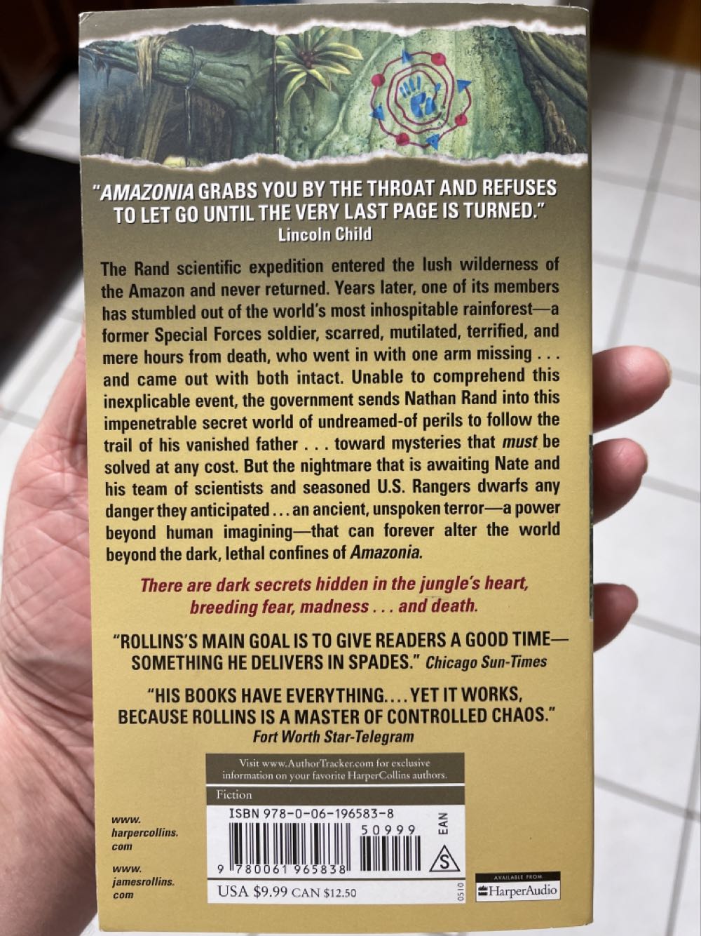 Amazonia - James Rollins (Harper - Paperback) book collectible [Barcode 9780061965838] - Main Image 2