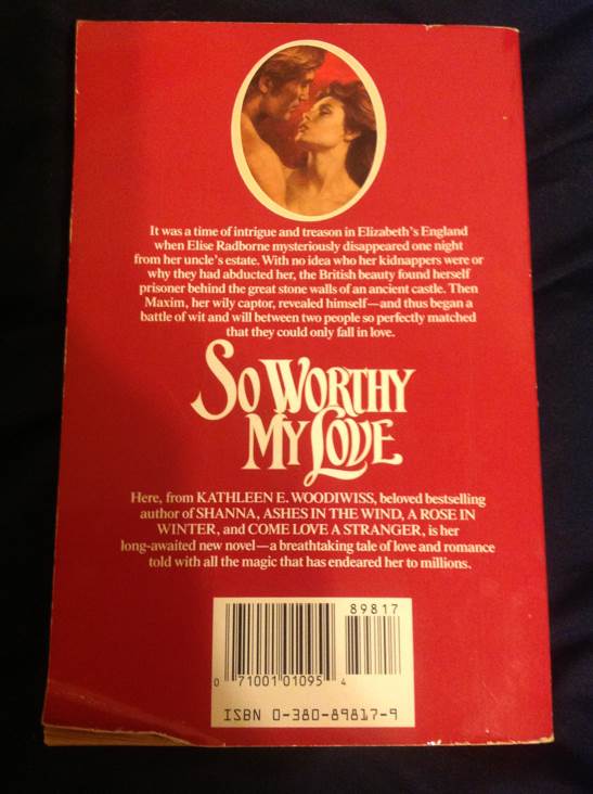 So Worthy My Love - E. Woodiwiss (Avon - Paperback) book collectible - Main Image 2