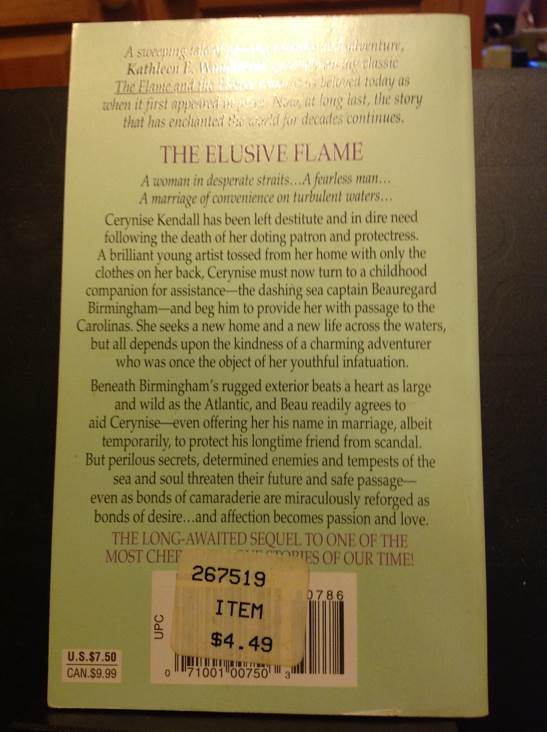 The Elusive Flame - E Woodiwiss (Avon - Paperback) book collectible - Main Image 2