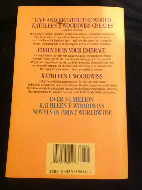 Forever In Your Embrace - E. Woodiwiss (Avon - Paperback) book collectible - Main Image 2