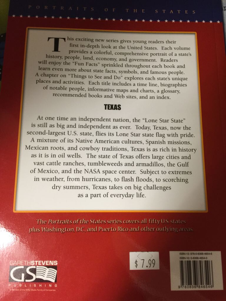 Texas - David H. book collectible [Barcode 9780836846546] - Main Image 2