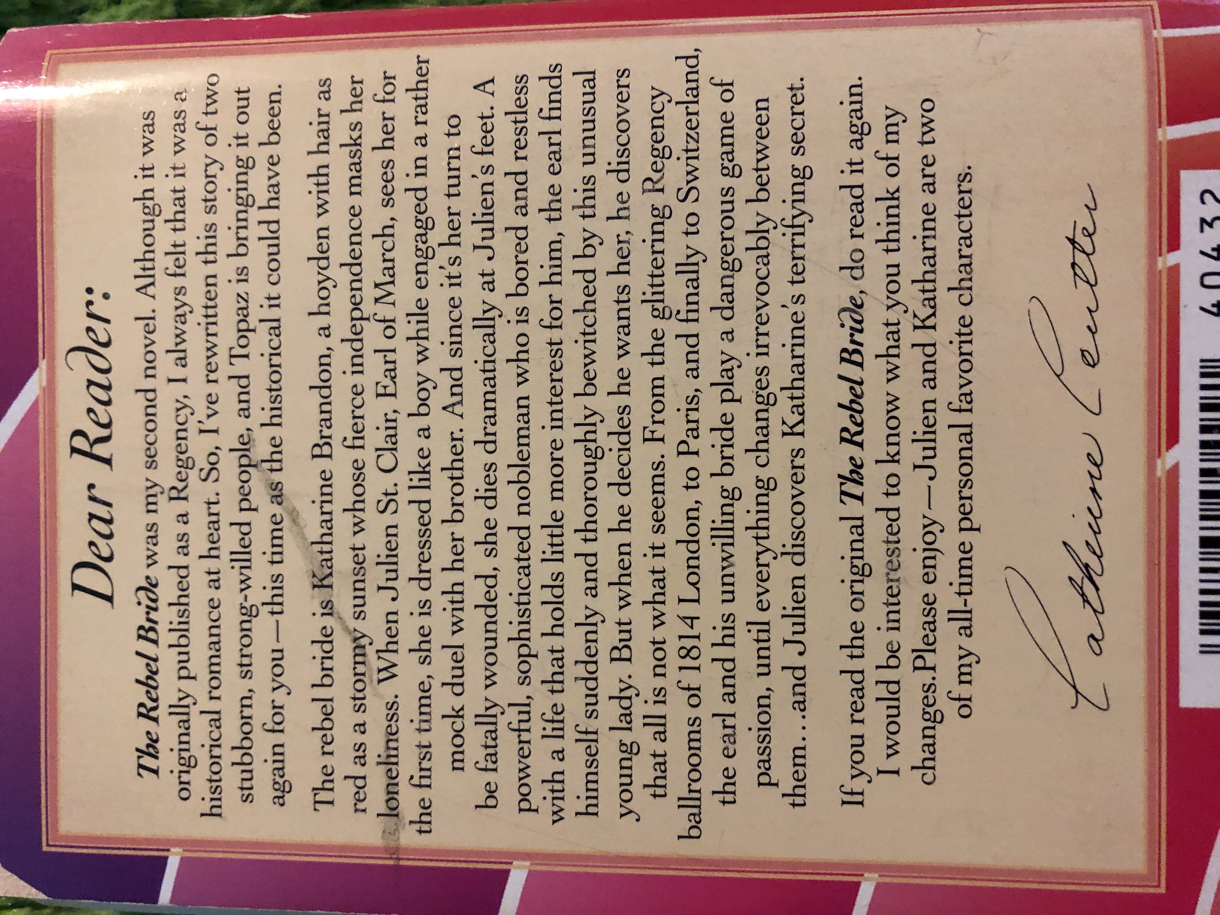 The Rebel Bride-discarded - Catherine Coulter (- Paperback) book collectible [Barcode 9780451404329] - Main Image 2