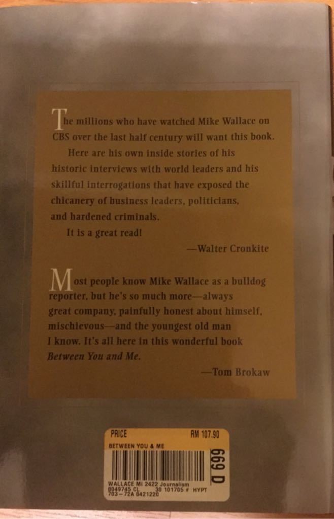 Between You And Me  book collectible - Main Image 2