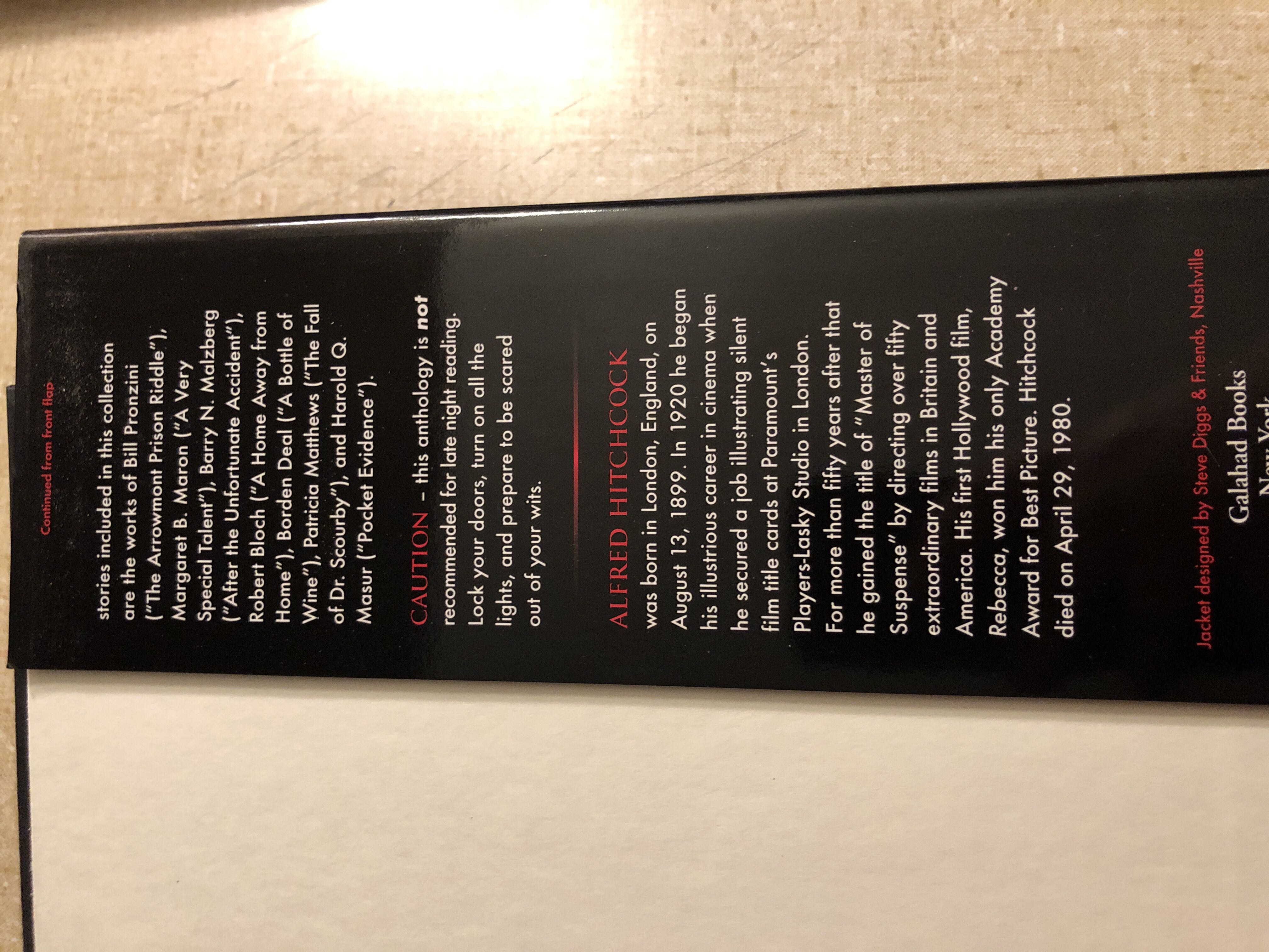 Tales of Terror - Alfred Hitchcock (Galahad Books - Hardcover) book collectible [Barcode 9780883657102] - Main Image 4