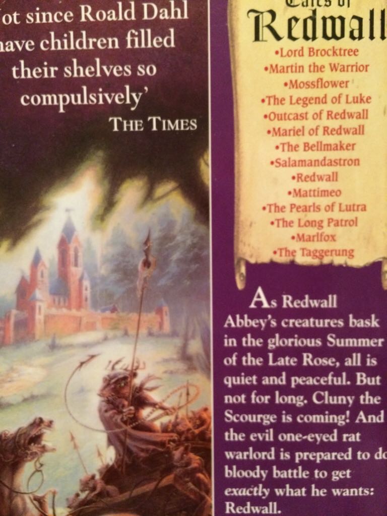 Redwall  (Red Fox - Paperback) book collectible [Barcode 9781862303300] - Main Image 2