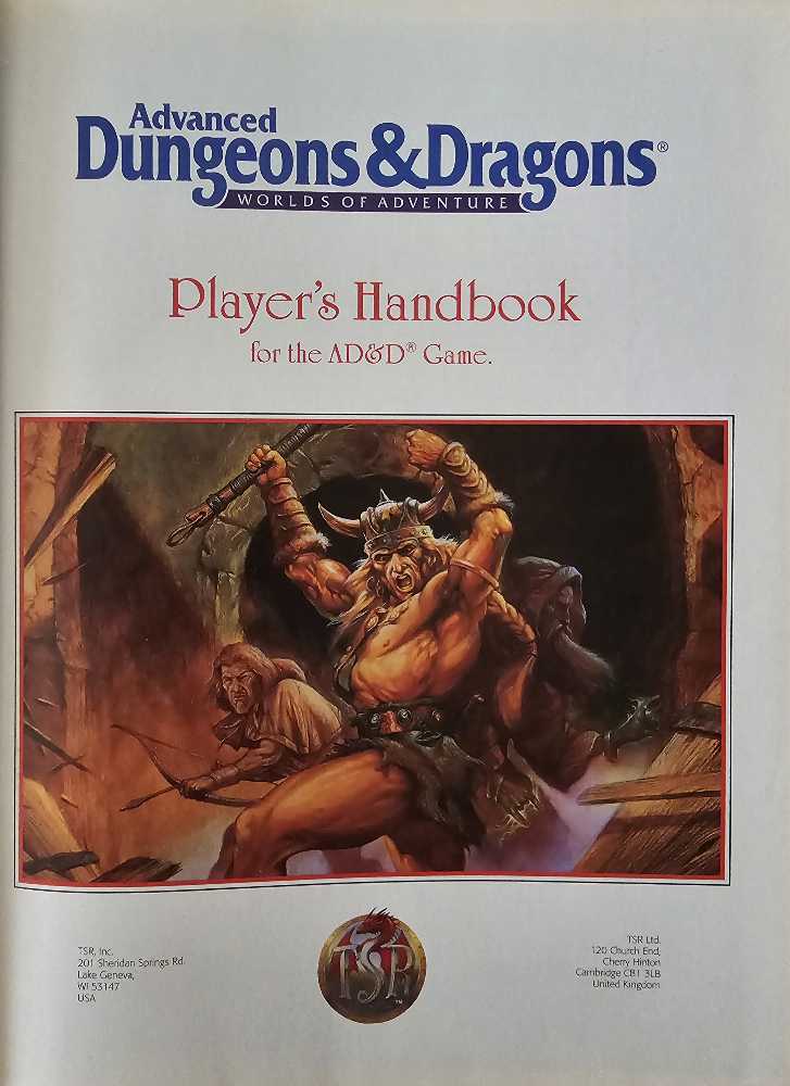 Players Handbook - Tsr (TSR - Hardcover) book collectible [Barcode 9780786903290] - Main Image 3