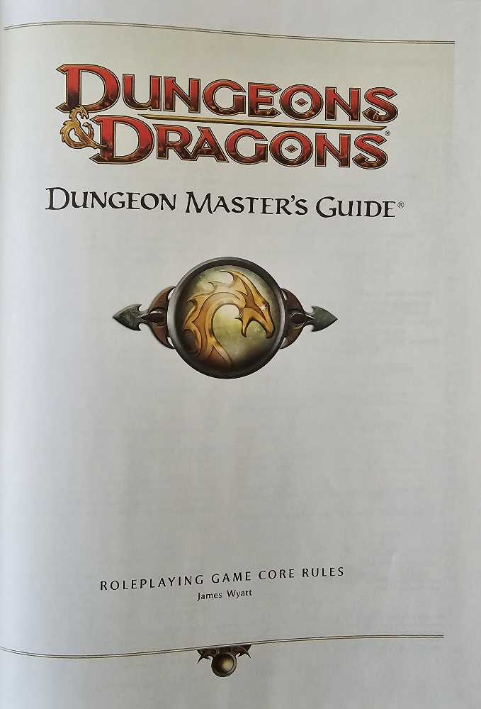 Dungeon Masters Guide - James Wyatt (Wizards of the Coast - Hardcover) book collectible [Barcode 9780786948802] - Main Image 3