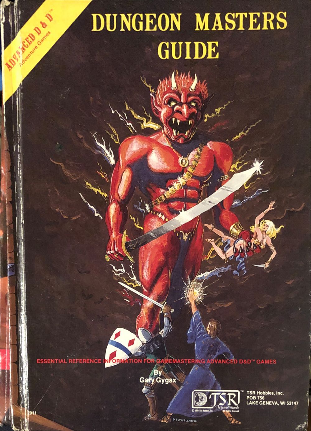 AD&D: Dungeon Masters Guide - Gary Gygax (TSR, Inc. - Hardcover) book collectible [Barcode 9780935696028] - Main Image 3