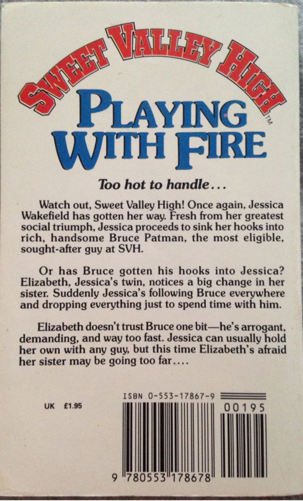 Playing With Fire  (A Bantam Book - Paperback) book collectible [Barcode 9780553178678] - Main Image 2