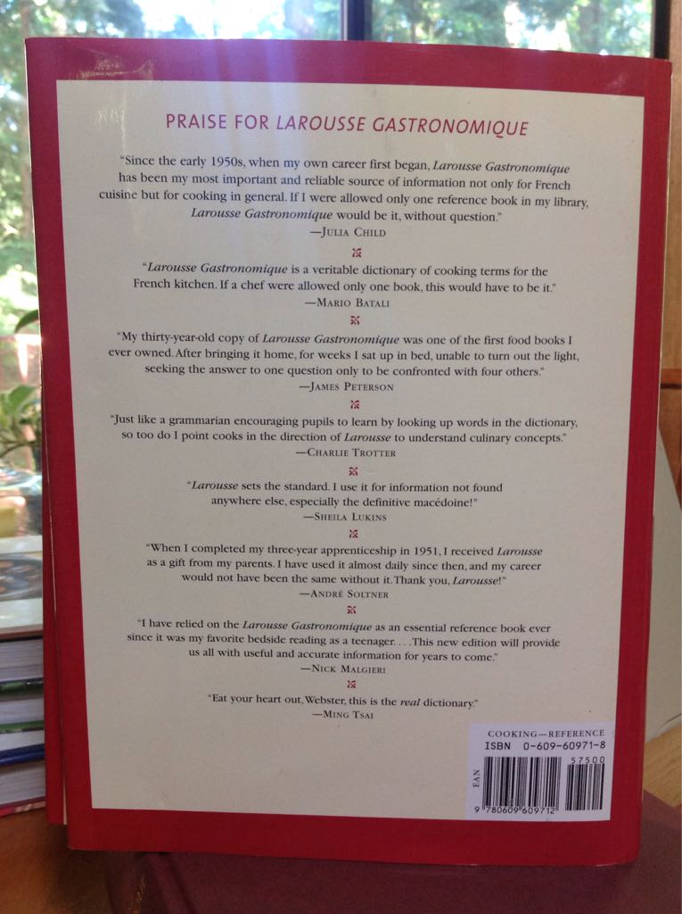 Larousse Gastronomique - Various (Potter - Hardcover) book collectible [Barcode 9780609609712] - Main Image 2