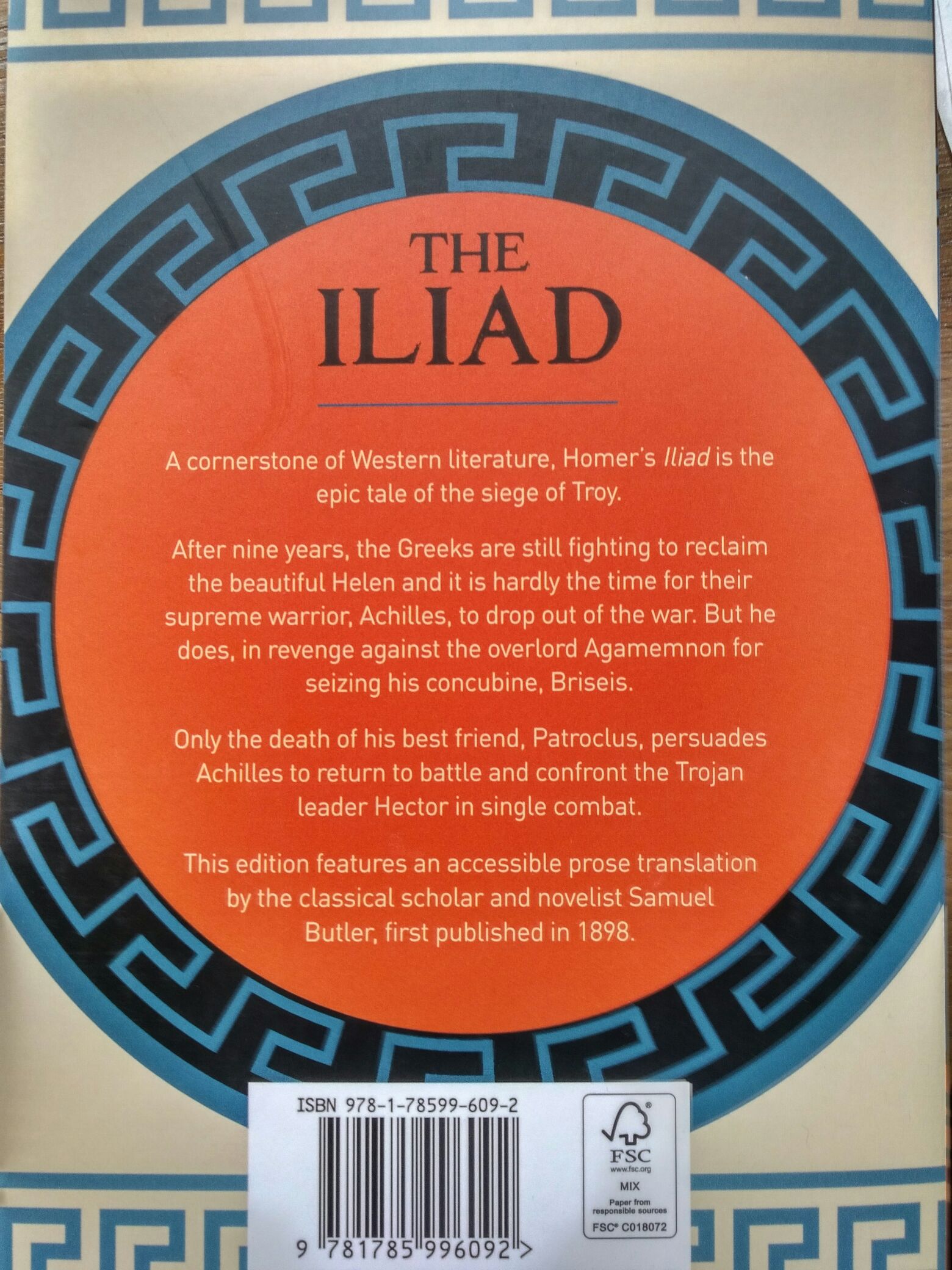 The Iliad - Homer (Arcturus - Paperback) book collectible [Barcode 9781785996092] - Main Image 2