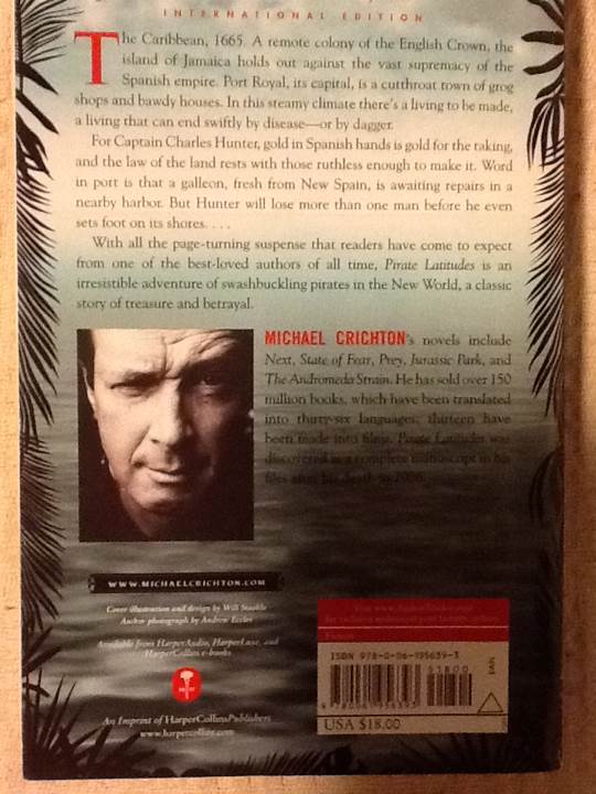 Pirate Latitudes - Michael Crichton book collectible [Barcode 9780061956393] - Main Image 2