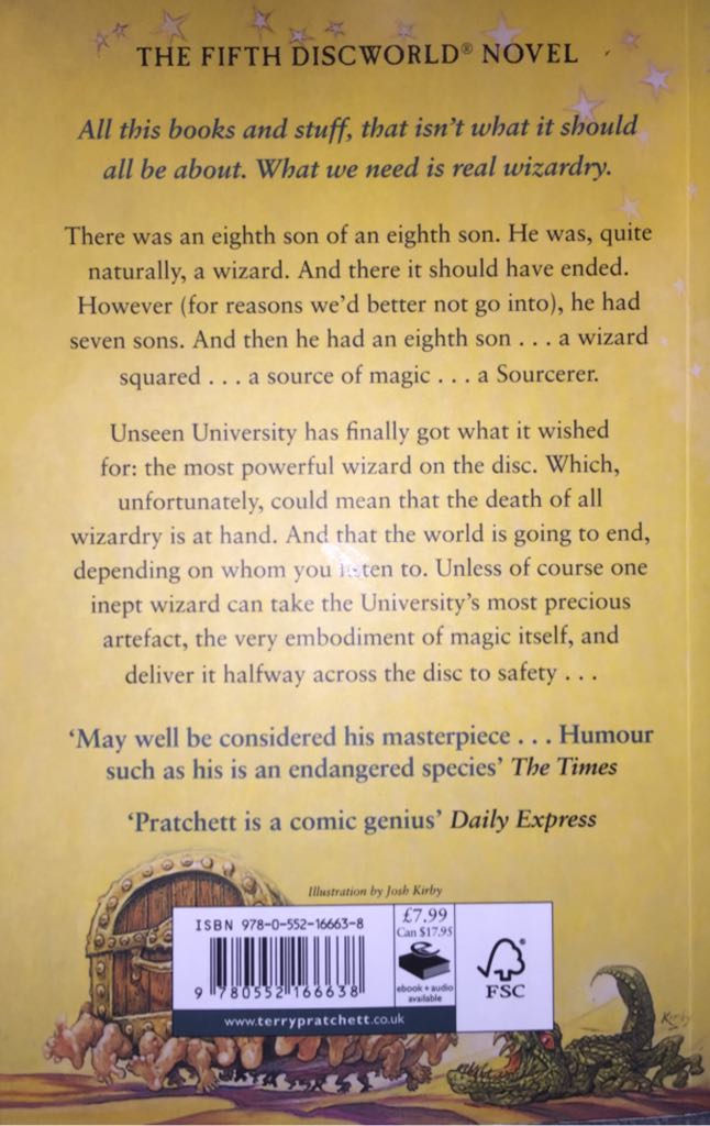 Sourcery - Terry Pratchett (Corgi Books - Paperback) book collectible [Barcode 9780552166638] - Main Image 2