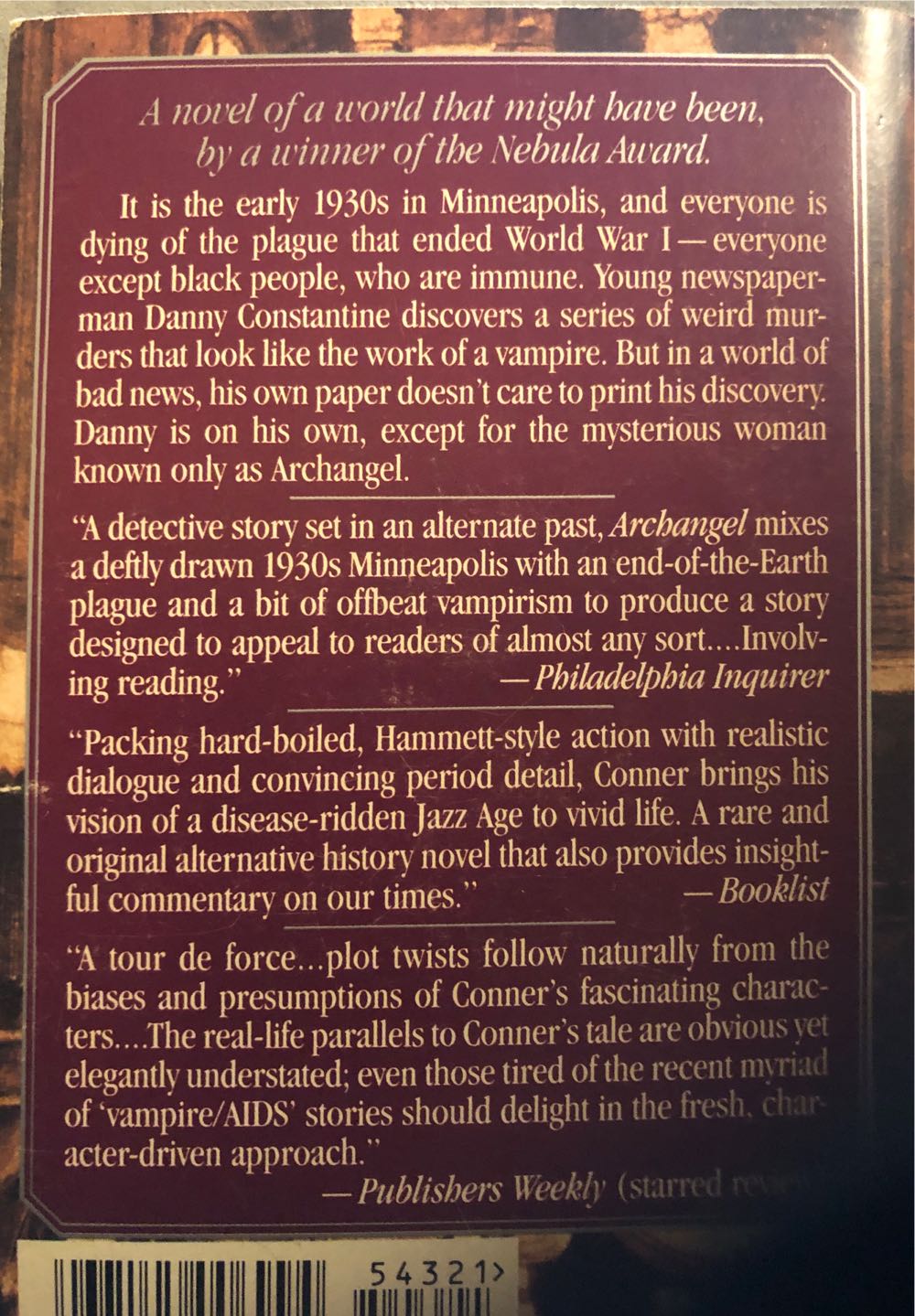 Archangel - Mike Conner (Tor) book collectible [Barcode 9780812543216] - Main Image 2