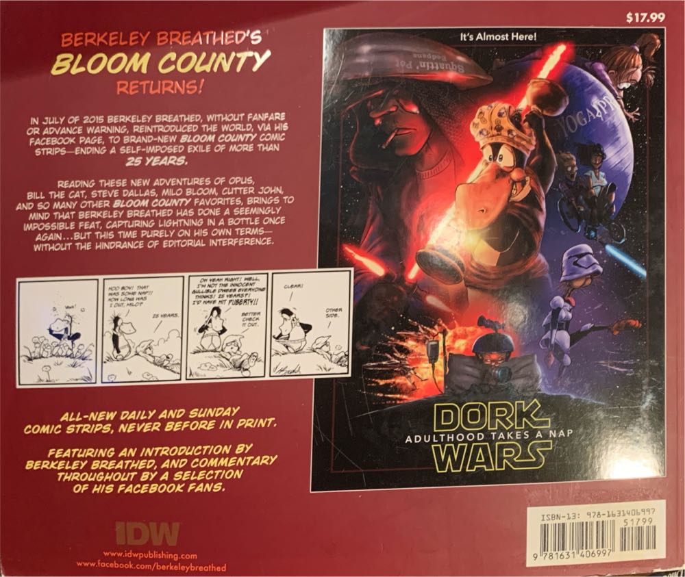Bloom County: Episode XI: A New Hope - Berkeley Breathed (IDW Publishing - Trade Paperback) book collectible [Barcode 9781631406997] - Main Image 2