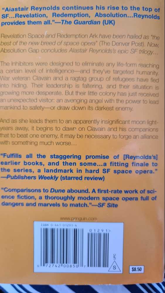 Absolution Gap - Alastair Reynolds (Paperback) book collectible [Barcode 9780575083165] - Main Image 2