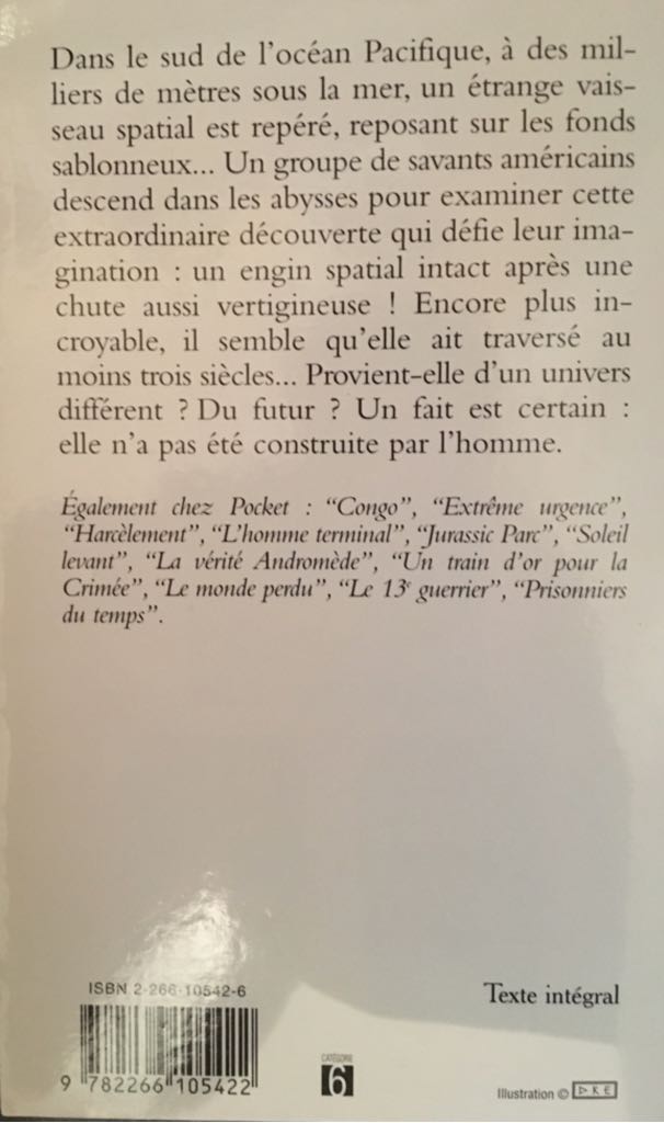 Sphere - Michael Crichton book collectible - Main Image 2