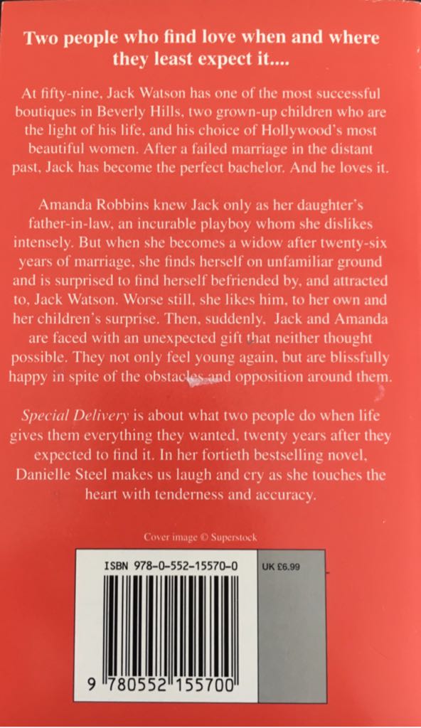 Special Delivery - Danielle Steel (Corgi Books - Paperback) book collectible [Barcode 9780552155700] - Main Image 2