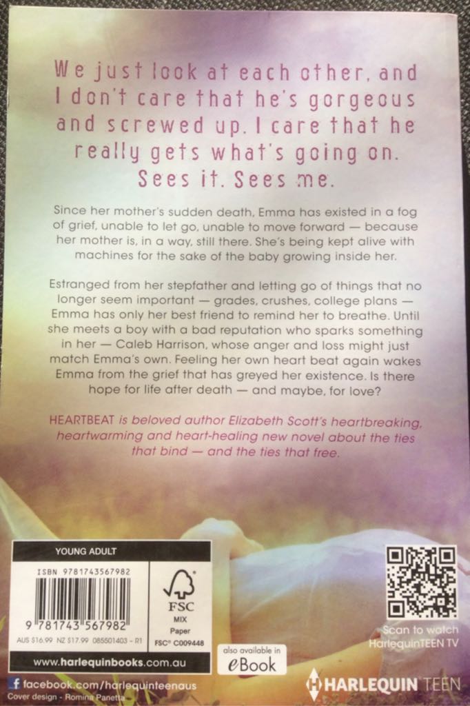 Heartbeat - Elizabeth Scott (Harlequin Teen - Paperback) book collectible [Barcode 9781743567982] - Main Image 2