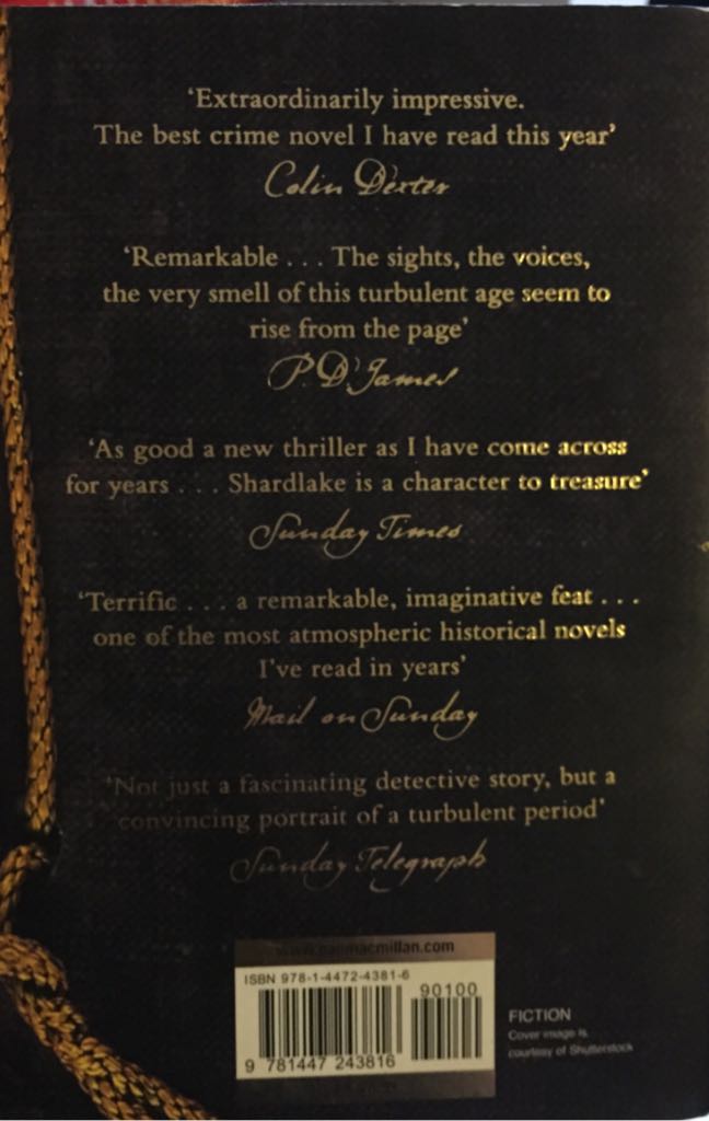 Dissolution - C J Sansom (Pan Books) book collectible [Barcode 9781447243816] - Main Image 2