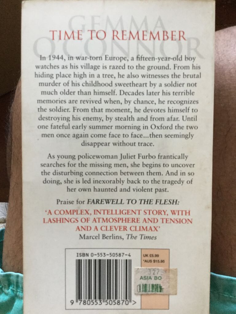 Time To Remember - Gemma O’Connor book collectible [Barcode 9780553505870] - Main Image 2