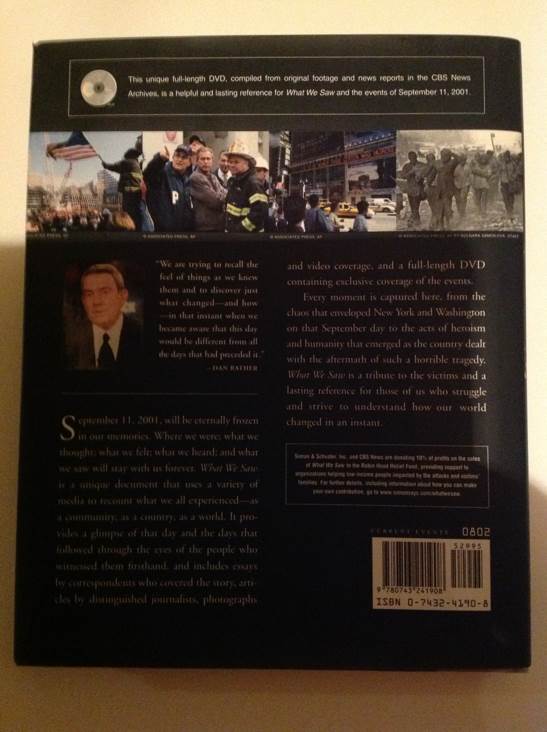What We Saw - CBS News (Simon & Schuster - Hardcover) book collectible [Barcode 9780743241908] - Main Image 2