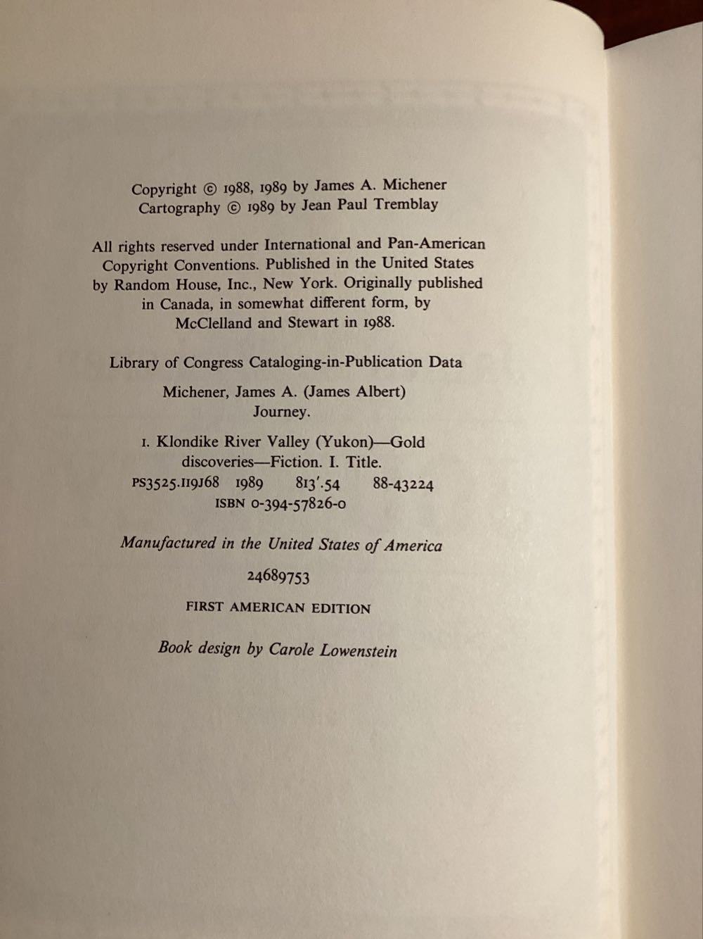 Journey - Danielle Steel (Guild Publishing - Hardcover) book collectible [Barcode 9780394578262] - Main Image 2