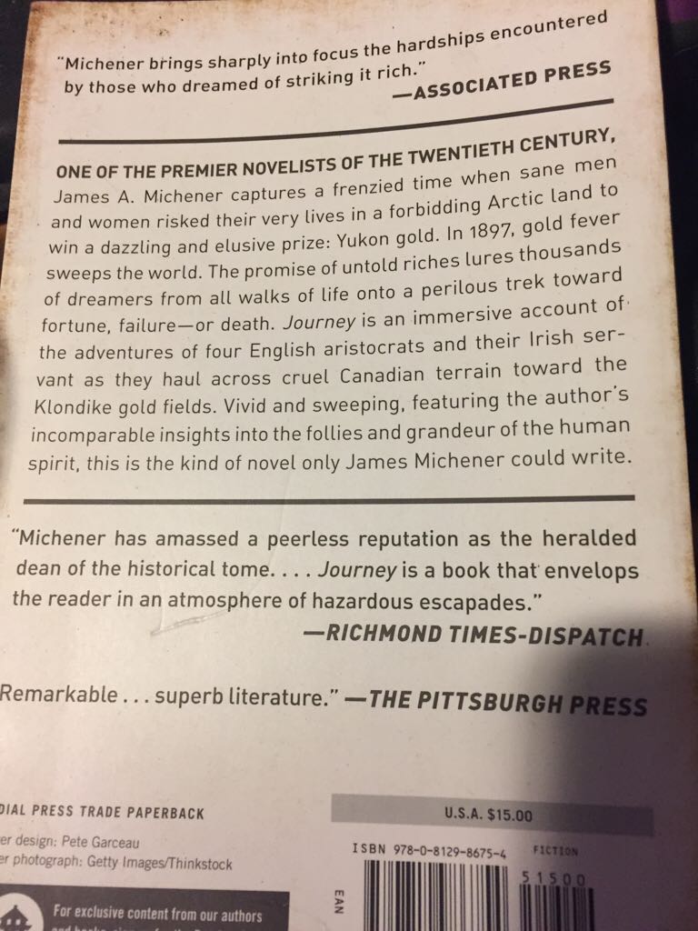 Journey - James A Michener (Random House Publishing Group) book collectible [Barcode 9780812986754] - Main Image 2