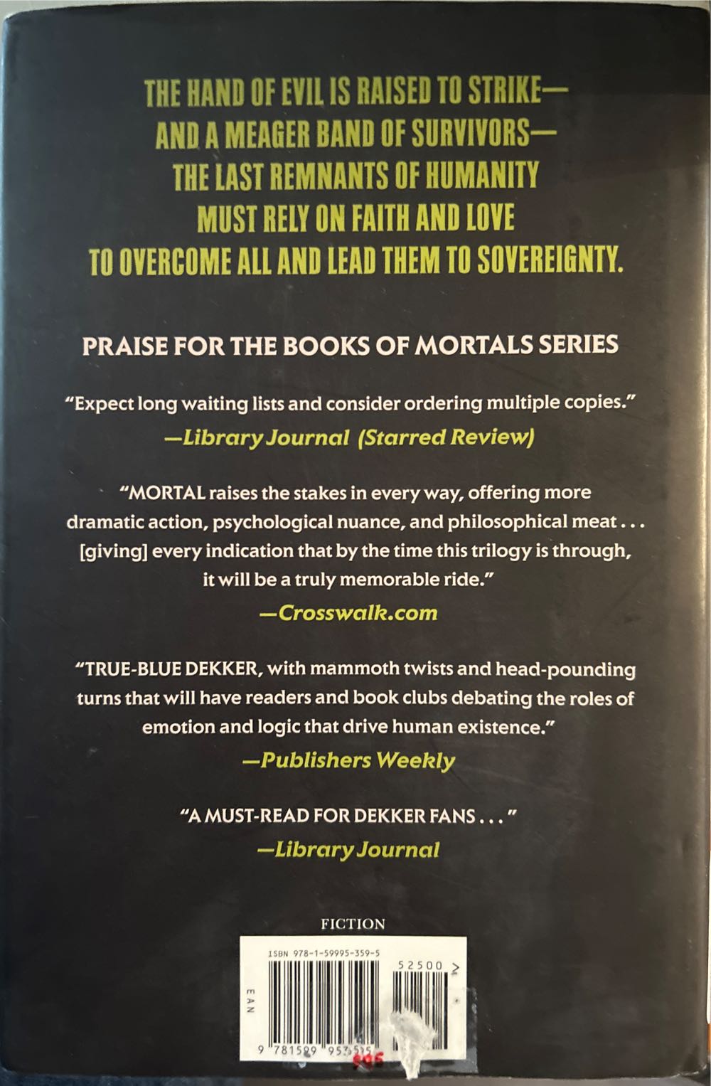The Book Of Mortals: Sovereign - Ted Dekker (Faith Words - Hardcover) book collectible [Barcode 9781599953595] - Main Image 2