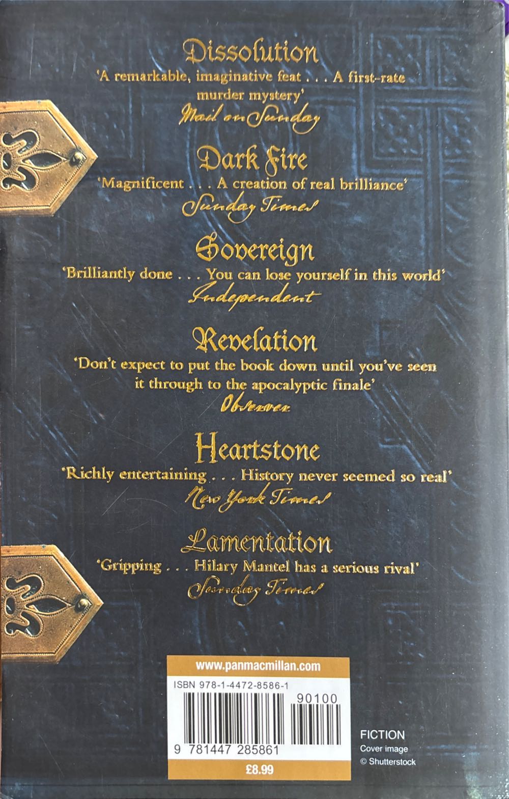 Revelation - C. J. Sansom (Pan Macmillan - Paperback) book collectible [Barcode 9781447285861] - Main Image 2