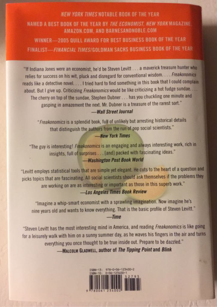 Freakonomics - Steven D. Levitt (Morrow, William - Hardcover) book collectible [Barcode 9780061234002] - Main Image 2