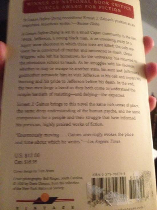 A Lesson Before Dying - Ernest J. Gaines (Knopf Publishing Group - Paperback) book collectible [Barcode 9780375702709] - Main Image 2