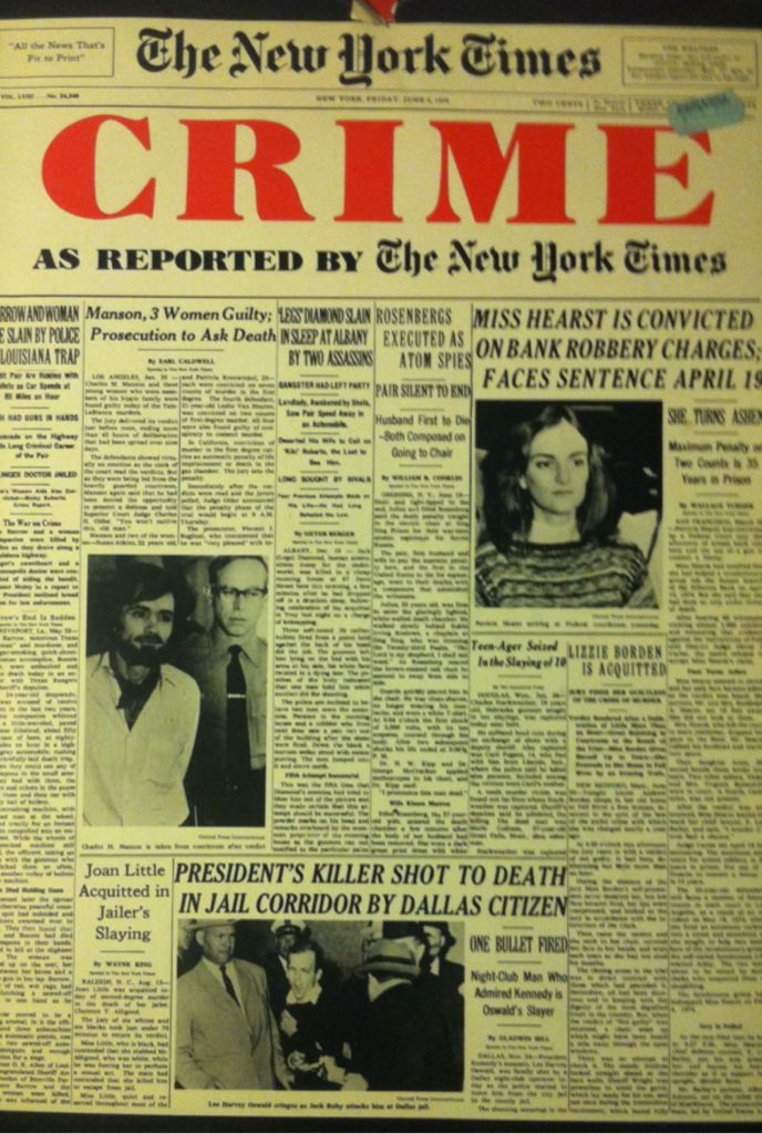 Crime - Editors of the New York times book collectible - Main Image 1