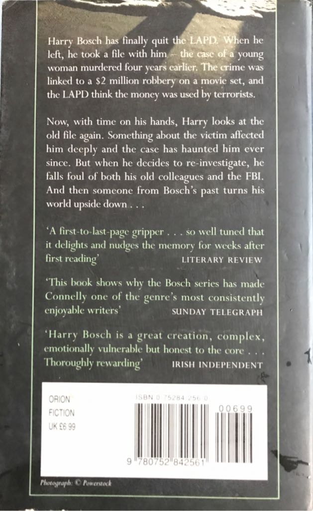 Lost Light - Michael Connelly (Orion Books - Paperback) book collectible [Barcode 9780752842561] - Main Image 2