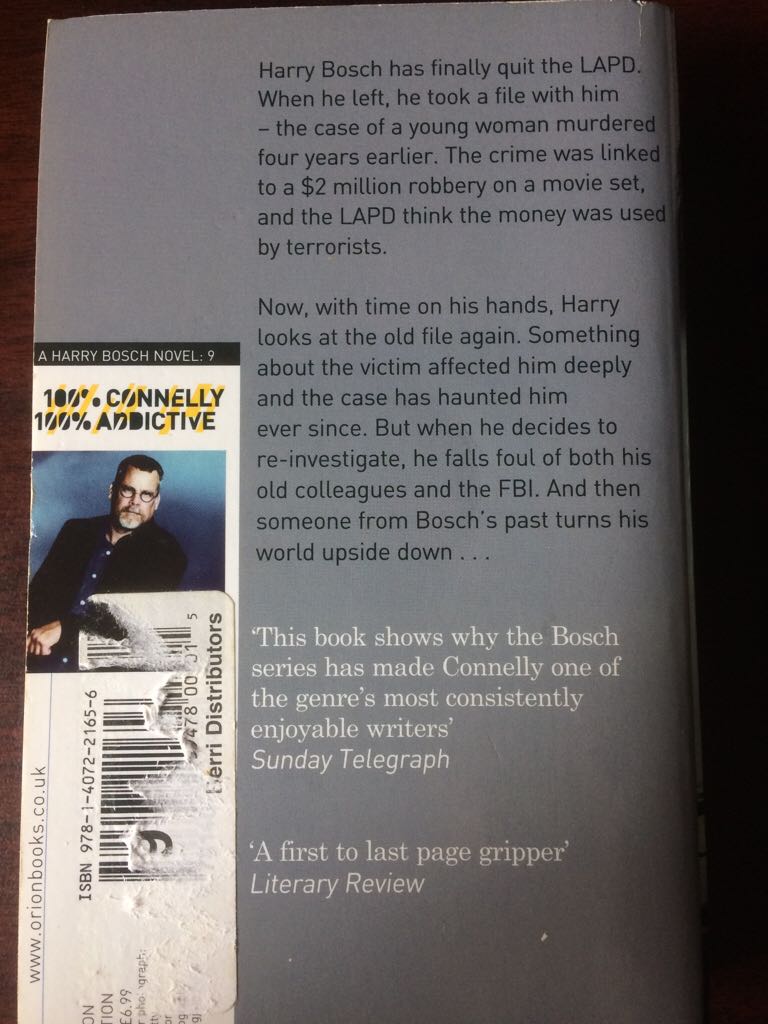 Lost Light - Michael Connelly book collectible [Barcode 9781407221656] - Main Image 2