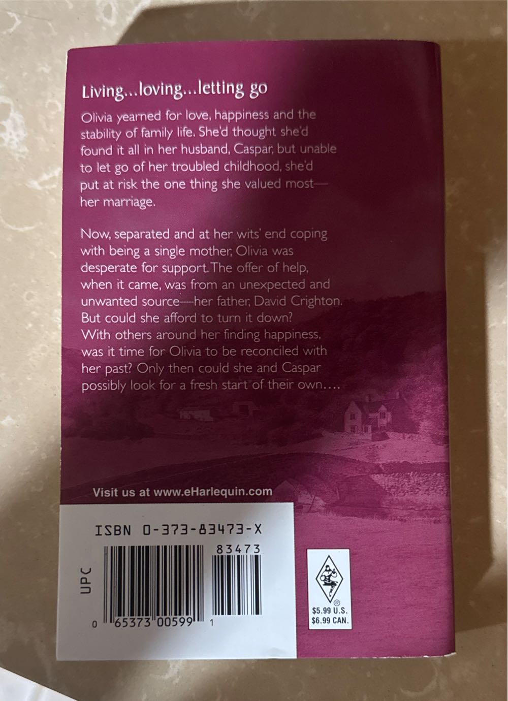 Starting Over - Penny Jordan (Harlequin Romance - Paperback) book collectible [Barcode 9780373834730] - Main Image 2