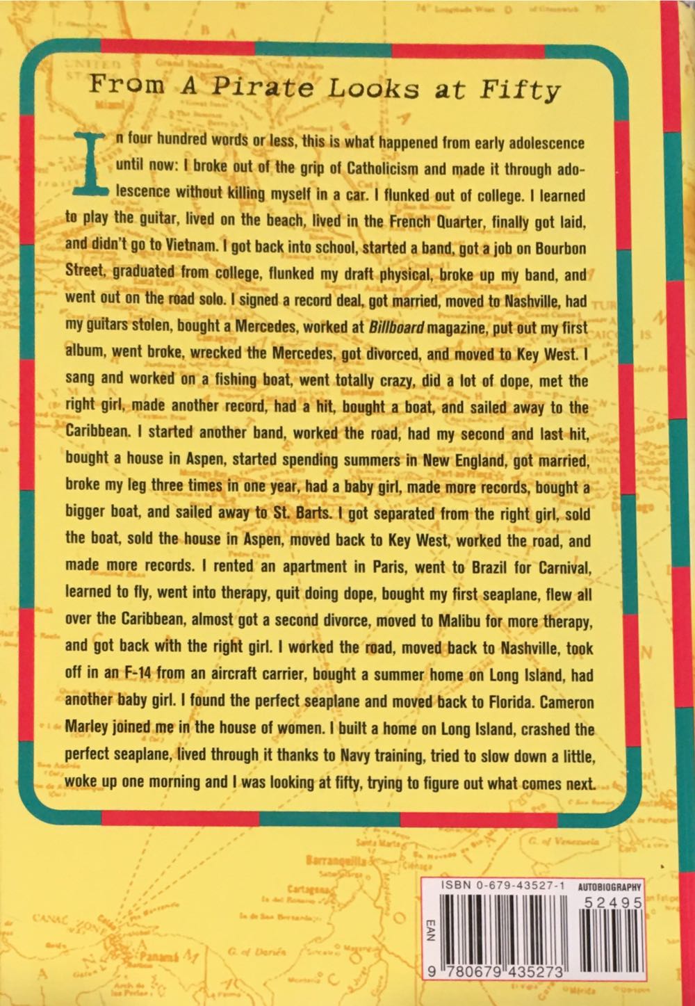 A Pirate Looks At Fifty - Jimmy Buffett (Random House - Hardcover) book collectible [Barcode 9780679435273] - Main Image 2