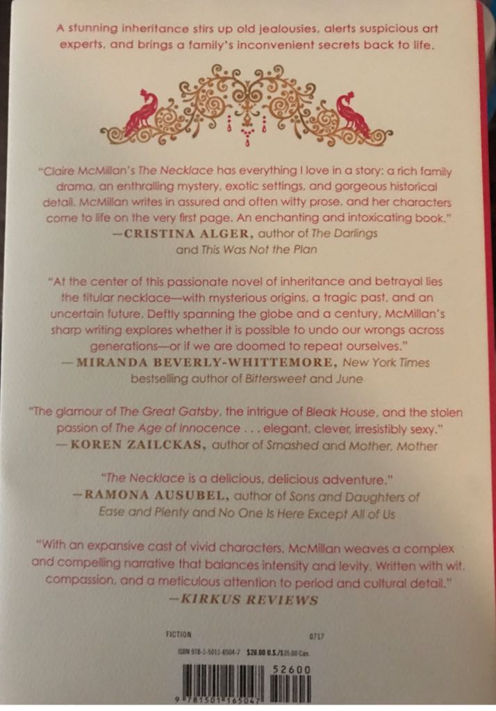 The Necklace - Claire Mcmillan (Simon and Schuster - Hardcover) book collectible [Barcode 9781501165047] - Main Image 2