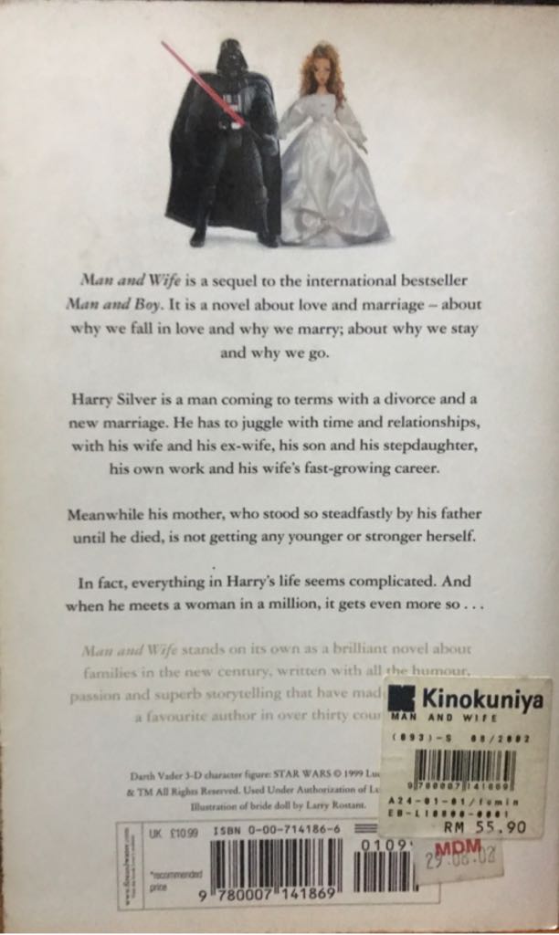 Man and wife - Tony Parsons (Harper Collins - Paperback) book collectible [Barcode 9780007141869] - Main Image 2