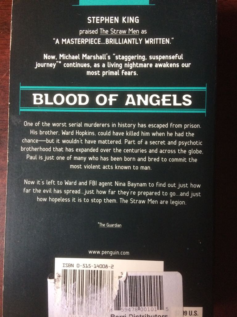 Blood of Angels - Michael Marshall (Jove - Paperback) book collectible [Barcode 9780515140088] - Main Image 2