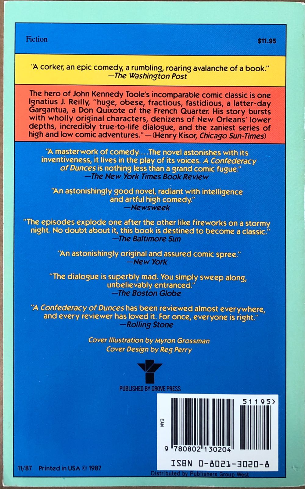 A Confederacy of Dunces - John Kennedy Toole (Grove Press - Paperback) book collectible [Barcode 9780802130204] - Main Image 4